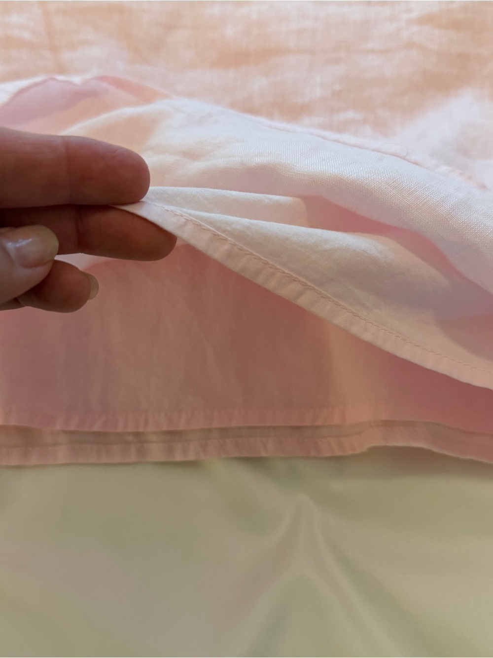 Saks Fifth Avenue Pale Pink Linen Square Neck Tank Top - Picture 7 of 9